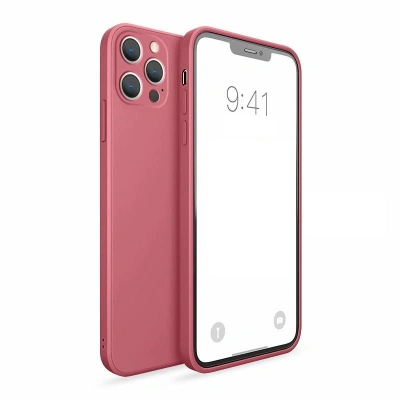 Silikonový kryt pro iPhone 13 Pro Max - Vínově červený