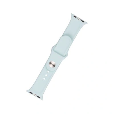 FIXED Silicone Strap Set for Apple Watch 42/44/45 mm, light turquoise FIXSST-434-LGTU