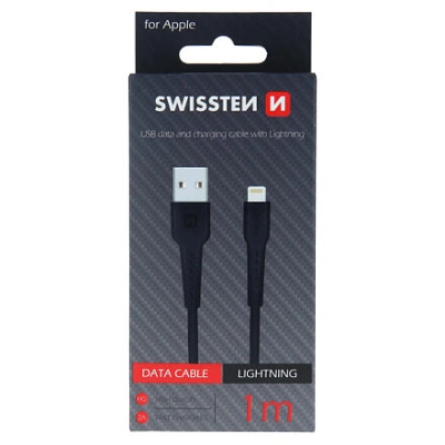 DATA CABLE SWISSTEN USB / LIGHTNING 1,0 M BLACK 71505540