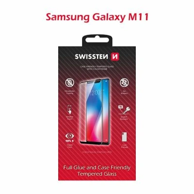 SWISSTEN GLASS COLOR FRAME, CASE FRIENDLY FOR SAMSUNG M115 GALAXY M11 BLACK 54501780