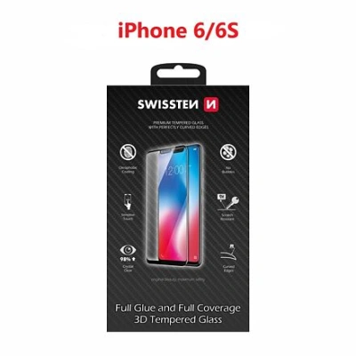 SWISSTEN ULTRA DURABLE 3D FULL GLUE GLASS FOR APPLE IPHONE 6/6S GOLD 64701786