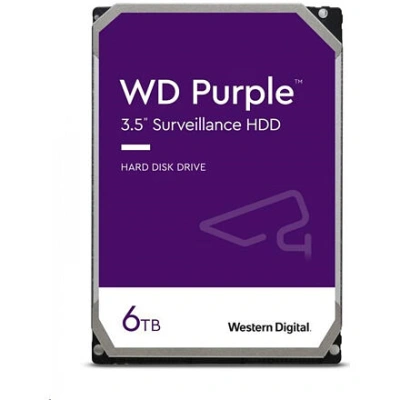WESTERN DIGITAL WD Purple/6TB/HDD/3.5''/SATA/5400 RPM/3R WD64PURZ