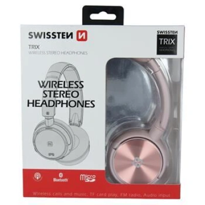 WIRELESS STEREO HEADPHONES SWISSTEN TRIX PINK 52510502