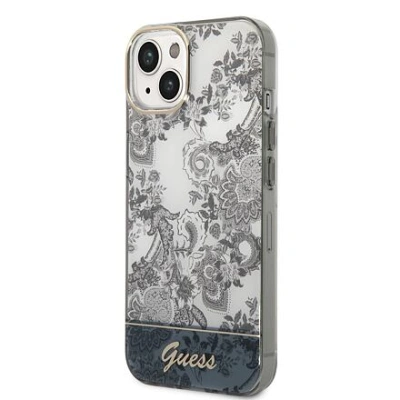 Guess PC/TPU Toile De Jouy Zadní Kryt pro iPhone 14 Plus Grey GUHCP14MHGPLHG