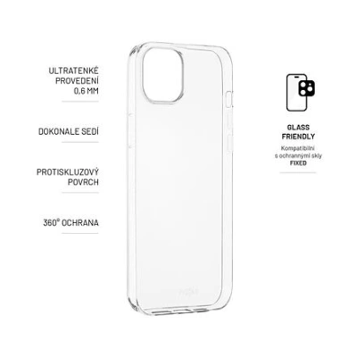 FIXED TPU Skin for Apple iPhone 15 Plus, clear FIXTCS-1201