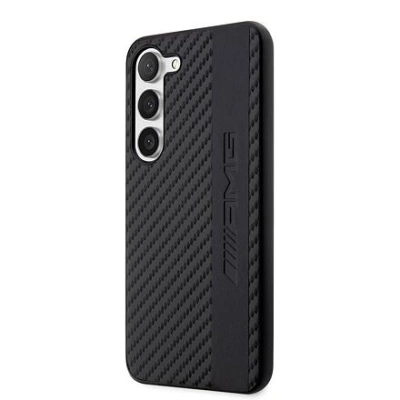 AMG Carbon Stripe Zadní Kryt pro Samsung Galaxy S23 Black AMHCS23SBLSCA