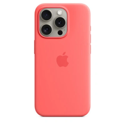 APPLE iPhone 15 Pro Silicone Case with MS - Guava MT1G3ZM/A