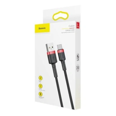 Baseus Type-C Cafule cable 2A, 3m Red/Black (CATKLF-U91) CATKLF-U91