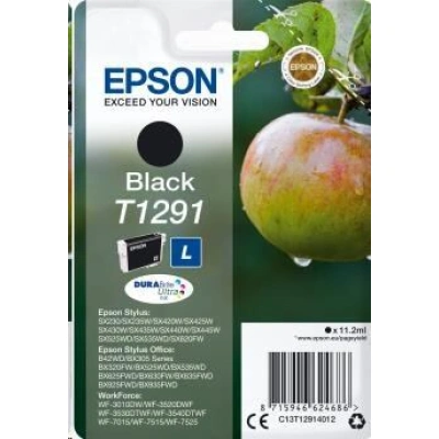 Epson Singlepack Black T1291 DURABrite Ultra Ink C13T12914012
