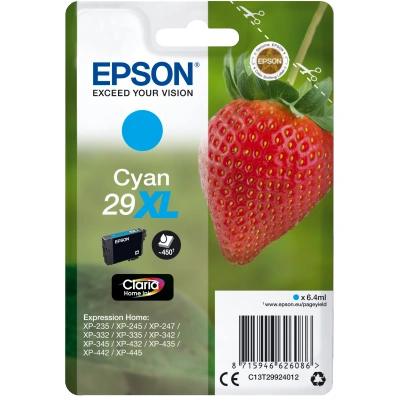 Epson Singlepack Cyan 29XL Claria Home Ink C13T29924012