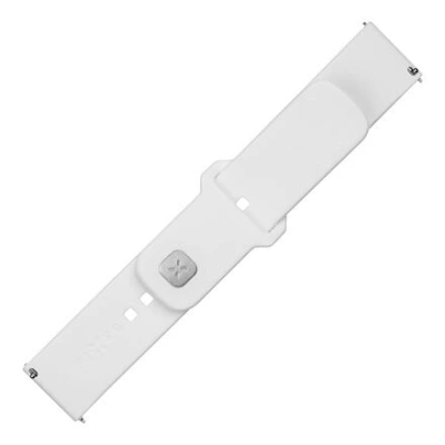 FIXED Silicone Sporty Strap Set with Quick Release 22mm for smartwatch, white FIXSST2-22MM-WH