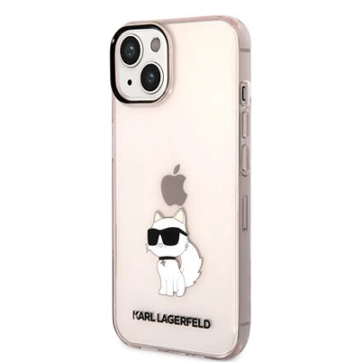 Karl Lagerfeld IML Choupette NFT Zadní Kryt pro iPhone 14 Pink KLHCP14SHNCHTCP