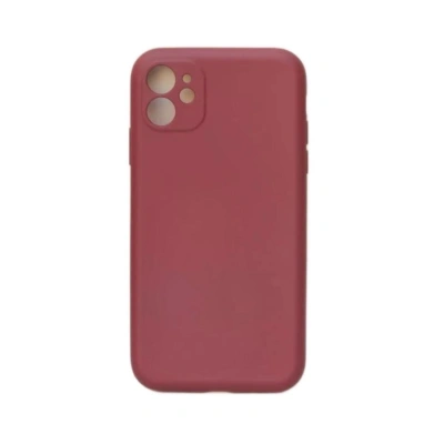 Silikonový kryt pro iPhone 12 Mini - Tmavě růžový